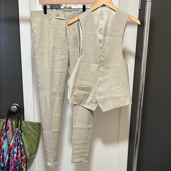 Polo by Ralph Lauren Cream Linen Suit Set